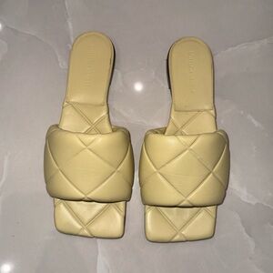 Bottega Veneta Lido Slide Sandals - Yellow